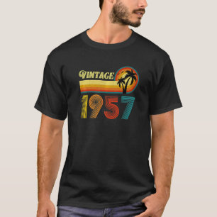 Retro 1957 64 jaar oude Mannen van 64e verjaardag T-shirt