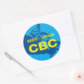 Retro 1958-1966 Logo Ronde Sticker (Envelop)