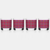 Retro 1960 barware whisky glas (Achterkant)