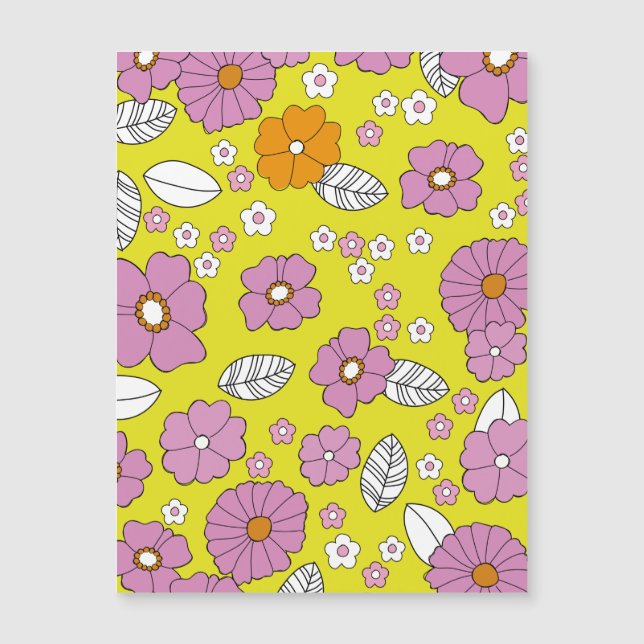 Retro 1960 Bloemen (Voorkant)