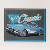 Retro 1960 Classic Car Stars Jigsaw Puzzle (Horizontal)