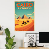 Retro 1960 Egypte : Poster de l'Express Vintage du (Bureau à domicile)