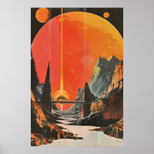 Retro 1960 Turistic Poster Art Print (Devant)