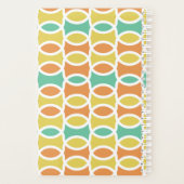 Rétro 1960s Cercles Ovals Orange Or Turquoise (Dos)