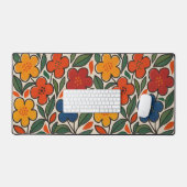 Retro 1960s Style Floral Pattern (Clavier et souris)