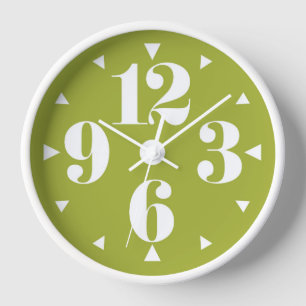 Rétro 1960s Style Mid Century Moderne Horloge mura