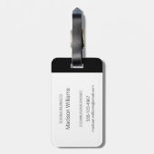 Retro 1966-1974 bagagelabel (Achterkant verticaal)