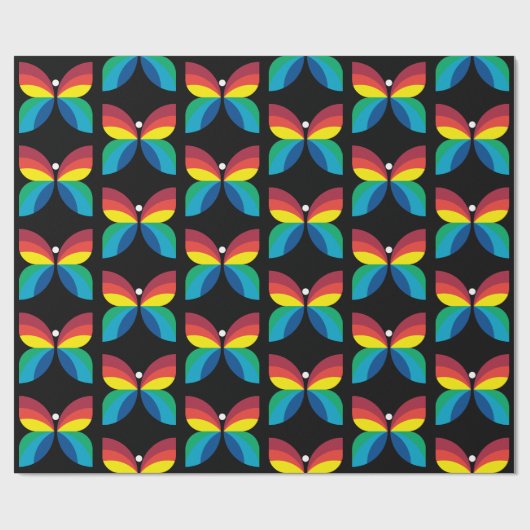 Retro 1966-1974 cadeaupapier (Vlak)