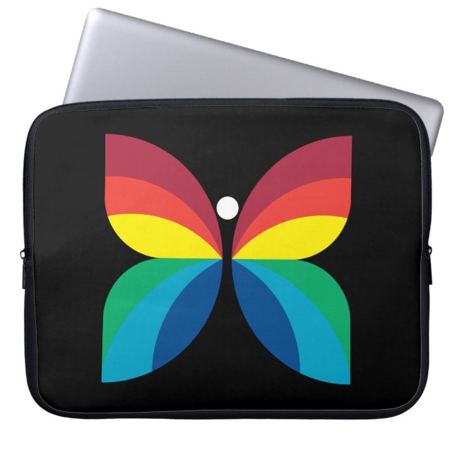 Retro 1966-1974 laptop sleeve (Voorkant)