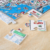 Retro 1966 carte Ohio puzzle 8"x10" 110 pcs (Côté)