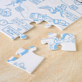 Retro 1966 Ohio-kaart puzzel Legpuzzel (Zijkant)