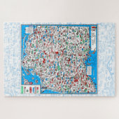 Retro 1966 Ohio-kaart puzzel Legpuzzel (Horizontaal)
