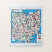 Retro 1966 Ohio map jigsaw puzzle 11"x14" 252 pcs (Vertical)