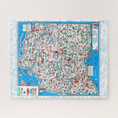 Retro 1966, Ohio map jigsaw puzzle puzzle 16" x 20 (Horizontal)