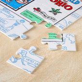 Retro 1966, Ohio map jigsaw puzzle puzzle 16" x 20 (Côté)