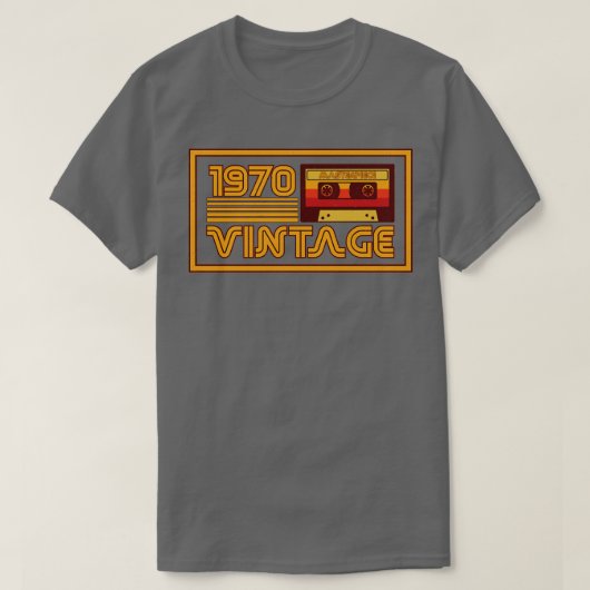 Retro 1970 Masterstuk Cassettebandje T-shirt (Design voorkant)