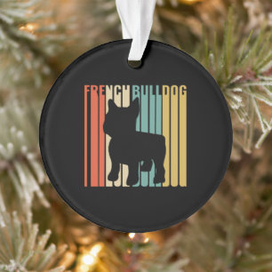 Retro 1970s Chien Silhouette Français Chien-taurea