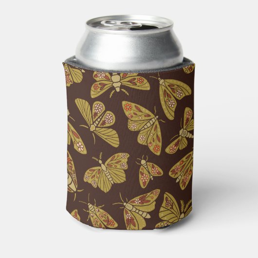 Retro 1970s Moths Blikjeskoeler (Blikje Achterkant)