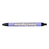 Retro 1970s pastel Southpaw Black Ink Pen (Voorkant)