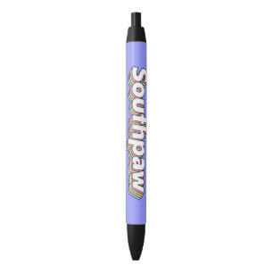 Retro 1970s pastel Southpaw Black Ink Pen