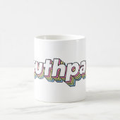 Retro 1970s pastel Southpaw Frosted Glass Coffee M Koffiemok (Center)