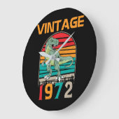  retro 1972 Birthday Grote Klok (Hoek)