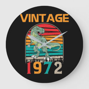  retro 1972 Birthday Grote Klok
