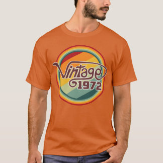 Retro 1972 curve vintage t-shirt