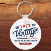  Retro 1973 Limited Edition Birthday Gift Sleutelhanger (Voorkant)