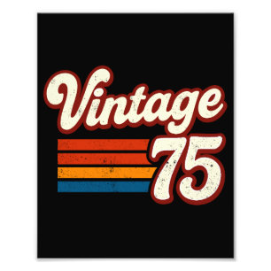 Retro 1975 Gemaakt in 1975 50e verjaardag 50 Jaar  Foto Afdruk
