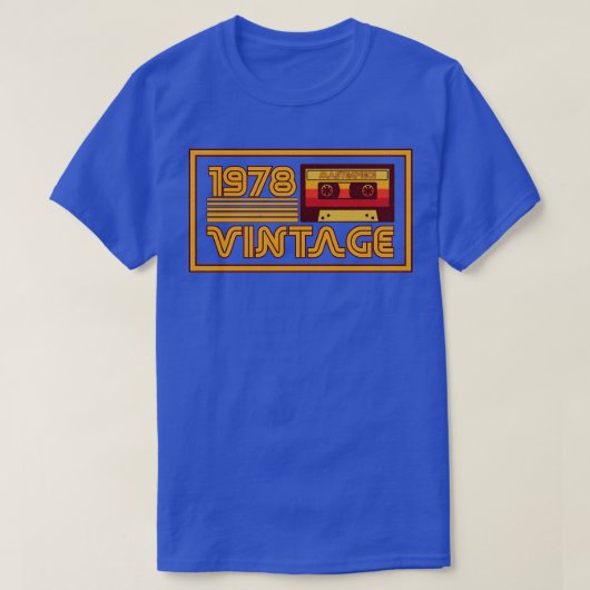  Retro 1978 Masterstuk Cassettebandje T-shirt (Design voorkant)