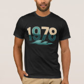 Retro 1978 Ocean Wave Graphic T-shirt (Voorkant)