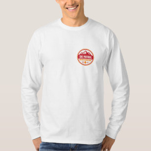Retro 1979 Ski Patrol Lange hoes T-shirt (wit)