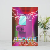 Retro 1980s arcade T-Shirt (Staand voorkant)