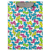 Retro 1980's Cool Cute 80s Memphis Pattern Klembord (Voorkant)