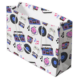Retro 1980's Era Music Verjaardag Groot Cadeauzakje