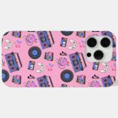 Retro 1980's Era Muziek Nostalgisch Case-Mate iPhone Case (Achterkant (horizontaal))