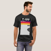 Retro 1980s T-120 VHS Cassettebandje T-Shirt (Voorkant volledig)