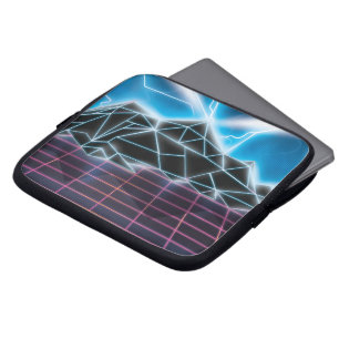 Retro 1980s videogame grafisch laptop sleeve