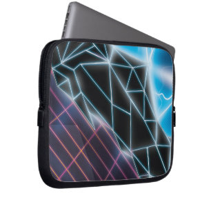 Retro 1980s videogame grafisch laptop sleeve
