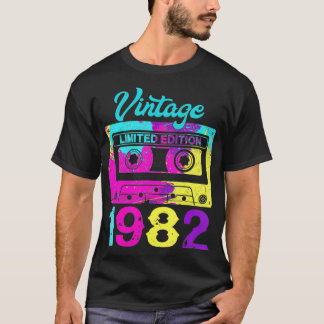 Retro 1982 40th Birthday Cassettebandje T-shirt