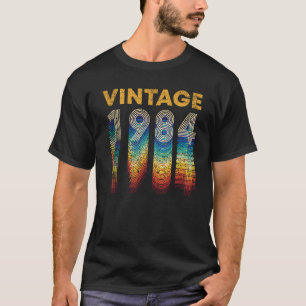  Retro 1984 36 jaar oud 36e verjaardagscadeau T-shirt
