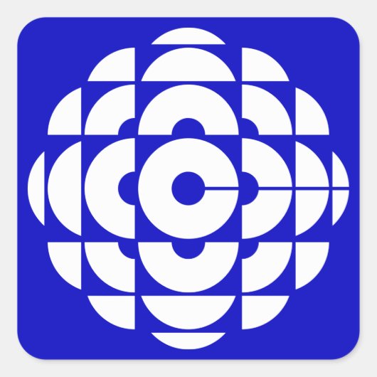 Retro 1986-1992 - Wit Vierkante Sticker (Voorkant)