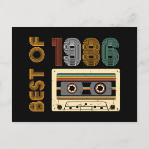 Retro 1986 Gemaakt in 1986 40e verjaardag 40 jaar  Briefkaart