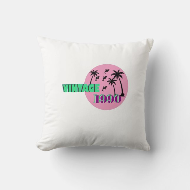 Retro 1990 Birthday Gift Kussen (Voorkant)