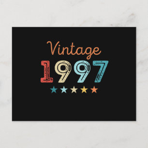 Retro 1997 30e verjaardag cadeau 30 jaar oud briefkaart