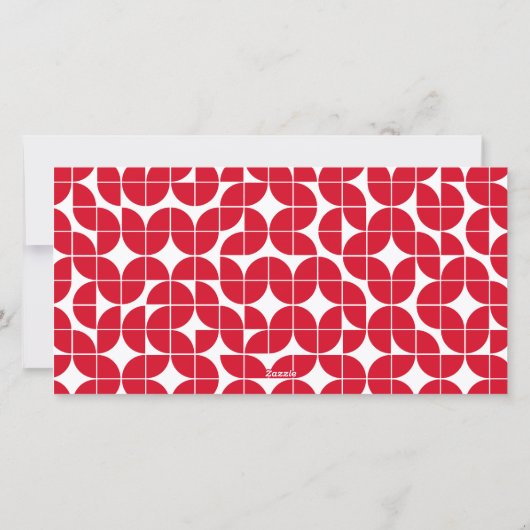 Retro 1 foto met witte script kerstgroet feestdagenkaart (Achterkant)