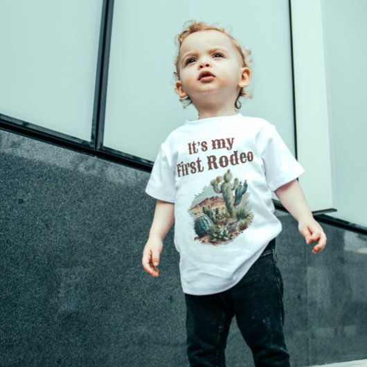 Retro 1e Eerste Rodeo Westerne Cactus Verjaardag