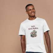 Retro 1e Eerste Rodeo Westerne Cactus Verjaardag T-shirt