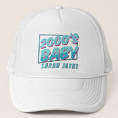 Retro 2000s Baby Personalized Trucker Hat Pet (Voorkant)